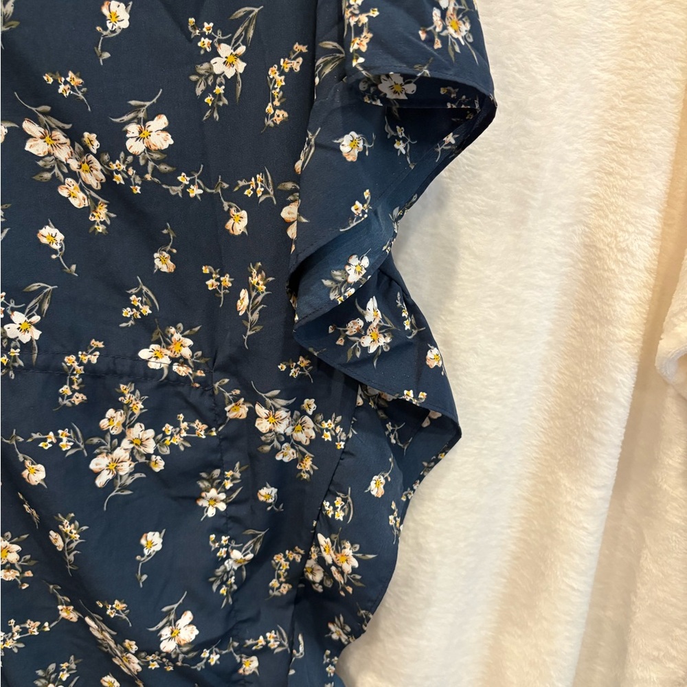 Floral Blue Women's cardigan XXL - Picture 4 of 4